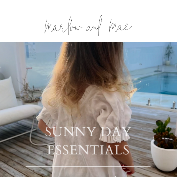 ☀️ Sunny Day Essentials