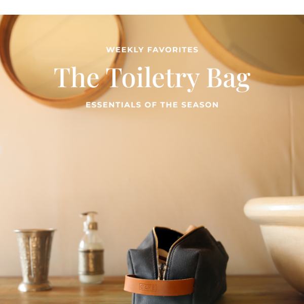 Weekly Favorites ⭐ | The Toiletry Bag | Café Leather