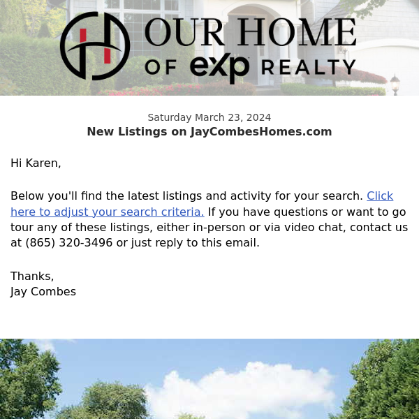 New Property Listings on JayCombesHomes.com