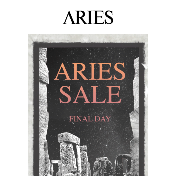 Aries Black Friday Sale | Final Day