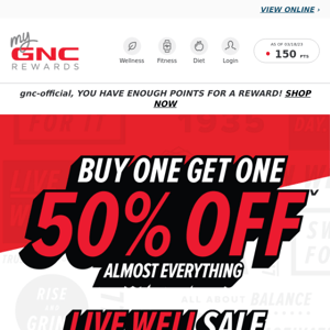 ALMOST EVERYTHING BOGO 50% OFF 😮