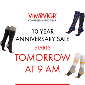 🎉 10 Year Anniversary Sale starts TOMORROW