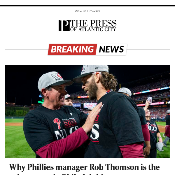 Rob Thomson, Phillies Manager, Appears to Be the Only Calm Person in  Philadelphia