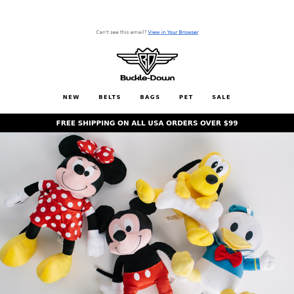 Mickey Minnie Donald and Pluto Pet Toys!