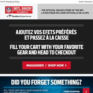 You Left Something Behind - NFL Shop