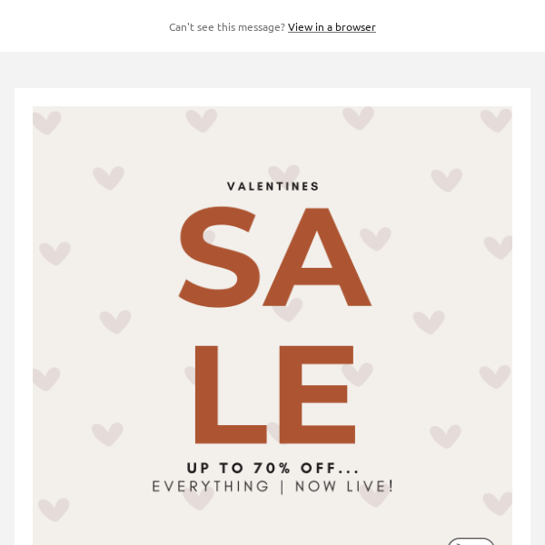 Valentine's Sale Now Live 💌