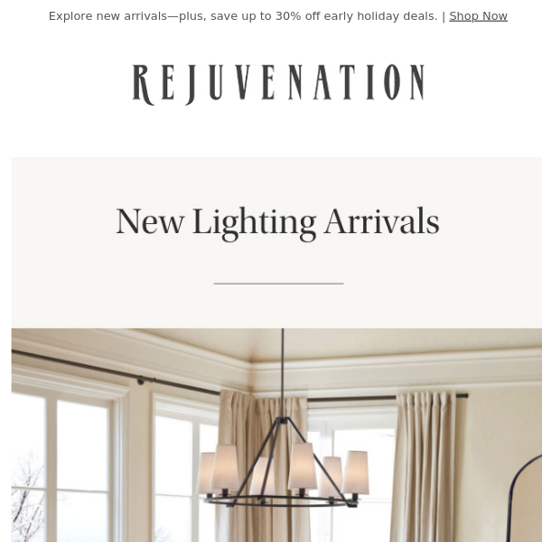 Introducing our newest lighting collections