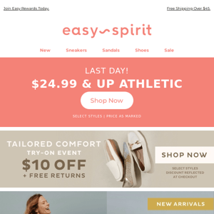$10 OFF Tailored Comfort + NEW Easy-on Mules