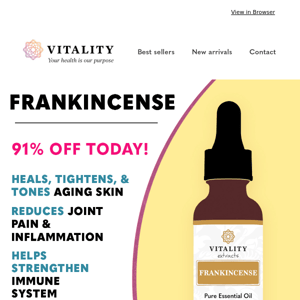 [ 🔥 Deal ]  Frankincense - 91% OFF Today!