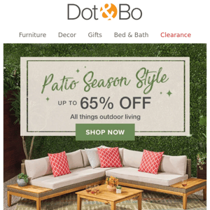 New: Savings for patio lovers