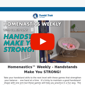 [Homenastics™ Weekly] Handstands Make You STRONG! 💪