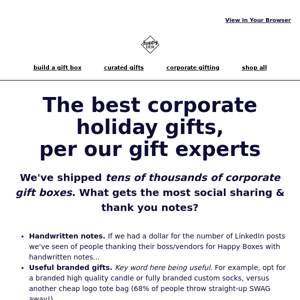 These corporate gifts get the MOST social shares 🎁