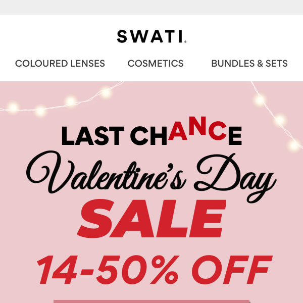💥 Tick-Tock! Final Call for our Valentine’s Day Sale ❤️