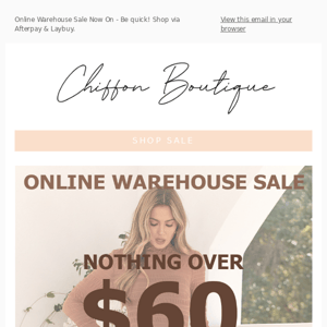 NOTHING OVER $60 - More Styles Added!