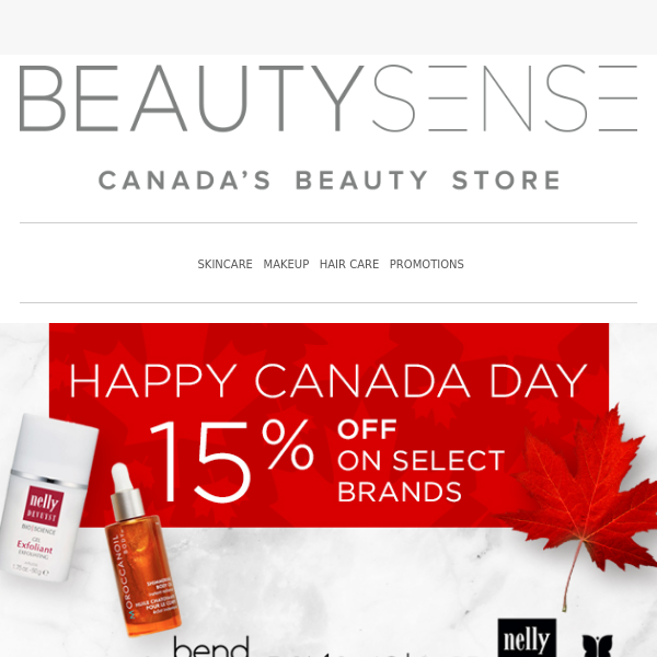 Happy Canada Day 🍁 Save 15% on Canadian Brands!