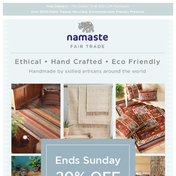 Offer Ends Tomorrow!! 20% OFF All In Stock Rugs