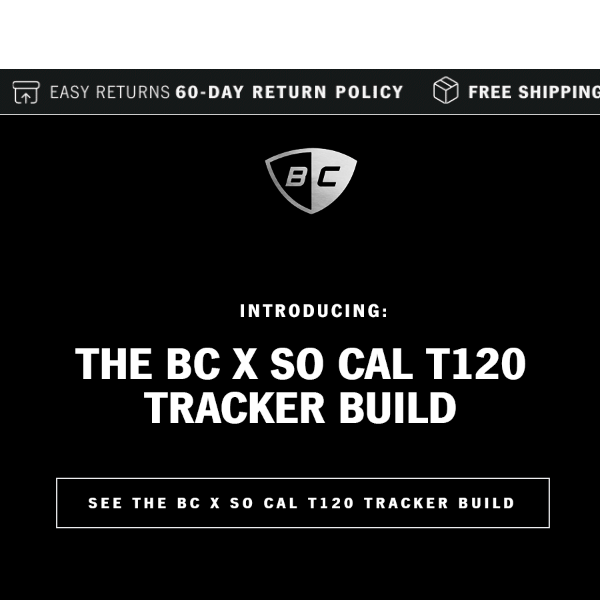The BC X So Cal T120 Tracker Build