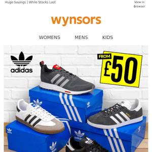 Adidas Originals from only £50!