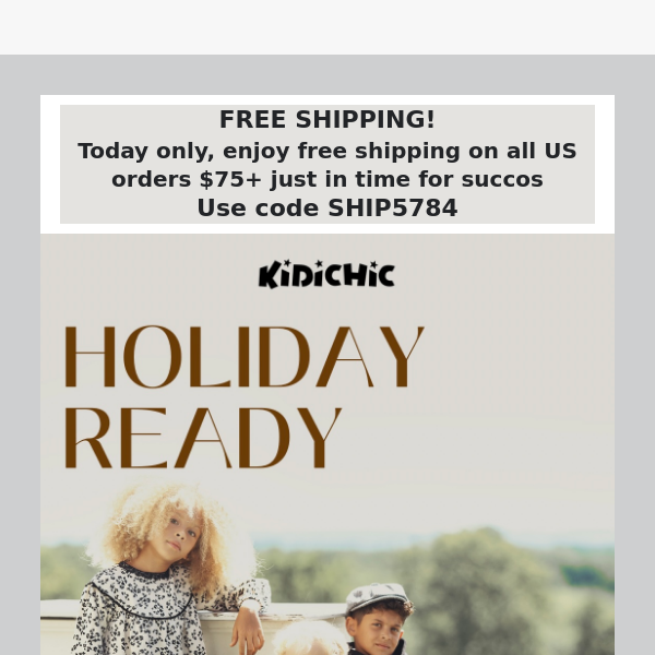 Free Shipping, one day only
