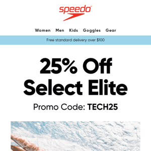 Tech Suit Sale 🏊 25% Off Select Styles