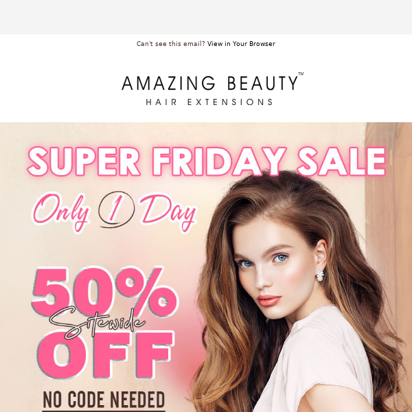 TODAY ONLY - 50% Off All!