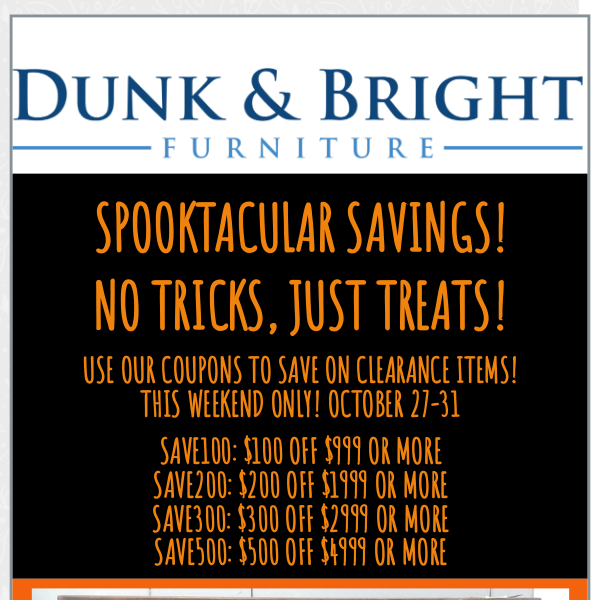 Spooktacular Savings This Weekend!