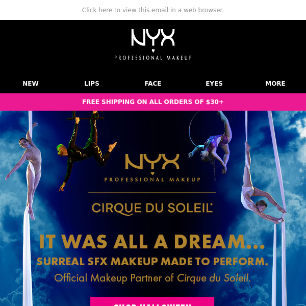 NYX Cosmetics x Cirque du Soleil: Meet the characters