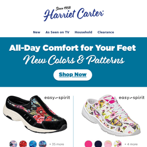 All-Day Comfort for your Feet in New Colors & Patterns