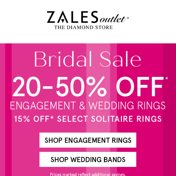 20-50% Off Bridal Trends We  ❤️
