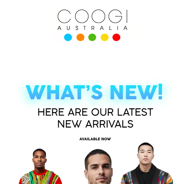 Don't Miss Out! Coogi's Latest Sweater, Cardigan, and Jogger Selection Just Arrived!