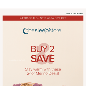 Massive Merino Deals - Buy 2 & Save!