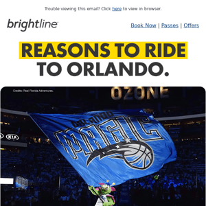 Unlock Orlando's Hottest Events with Brightline.