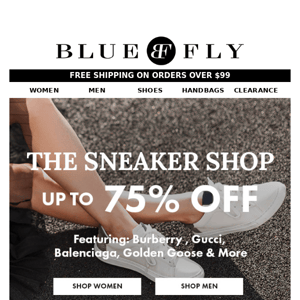 SNEAKER CLEAROUT: Up to 75% OFF