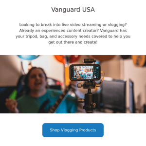 For content creation, Vanguard has it covered