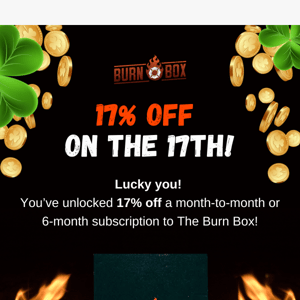 17% Off On The 17th! ☘️🔥