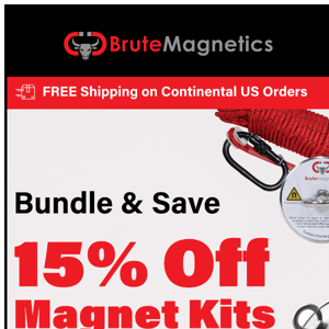 15% OFF Magnet Fishing Kits & Bundles