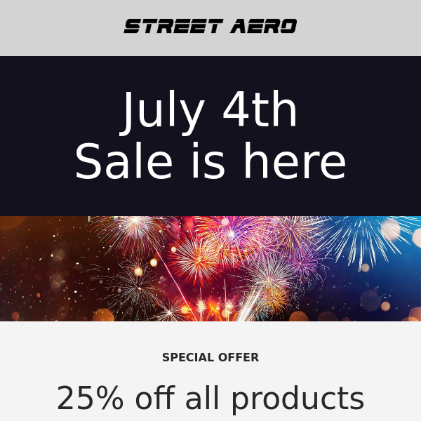 July 4th Sale. Limited Supply!