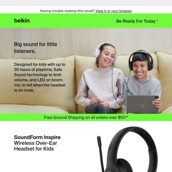 SoundForm quality in a kid-sized headset — order now