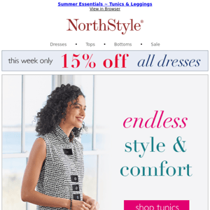 Smile ~ Summer is Coming ~ Have Fun & Look Great ~ Tunics & Leggings from NorthStyle