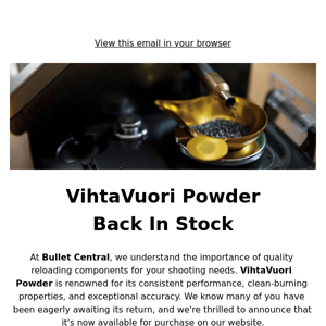 VihtaVuori Powder - Back In Stock
