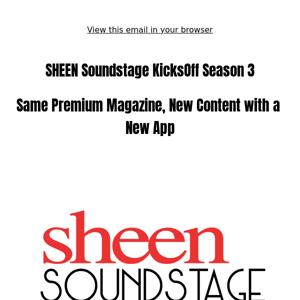 SHEEN Soundstage Kicks Off Season 3