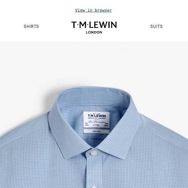 New In: Patterned Shirts - T.M.Lewin