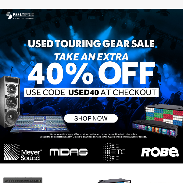 Used Touring Gear Sale: 40% OFF