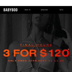 LAST CHANCE: 3 Dresses for $120