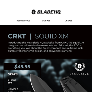 Exclusive CRKT Squid XM in Denim - Now Available!