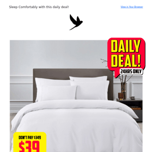 ⏰ TODAY'S DAILY DEAL: ROYAL COMFORT SHEETS ⏰