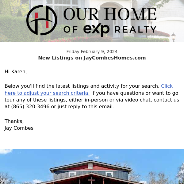 New Property Listings on JayCombesHomes.com