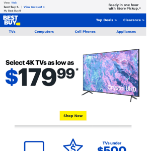 Amazing deals on 4K TVs