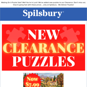 Shop New CLEARANCE PUZZLES