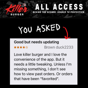 And again...with the correct link! Better App = Free 🍟